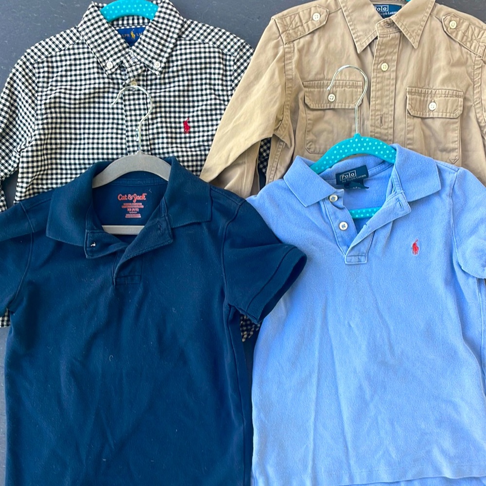 Set of 4 boys shirts